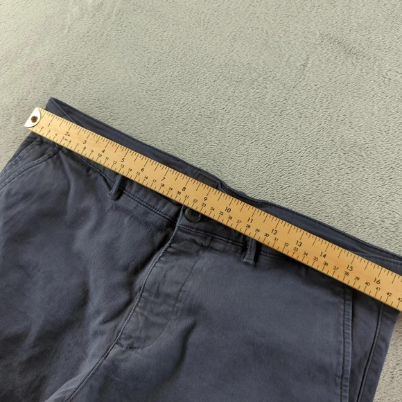 Boss Hugo Boss Pants Mens 34x32 Blue Chino Straight Work Business Preppy Cuffed - Picture 7 of 13